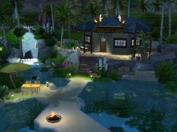  The Sims Resource: Tropical Beach Hut by galadrijella