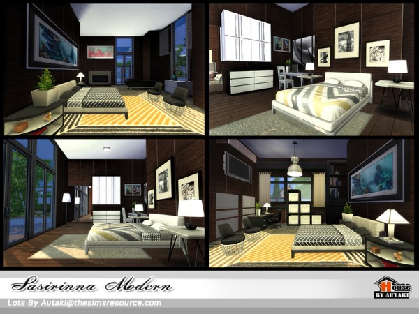  The Sims Resource: Sasirinna Modern house by Autaki