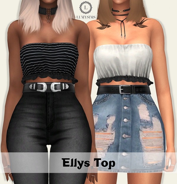 LumySims: Ellys top • Sims 4 Downloads