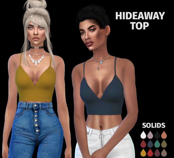  Leo 4 Sims: Hideaway Top recolored