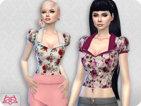  The Sims Resource: Matilde blouse recolor 1 by Colores Urbanos