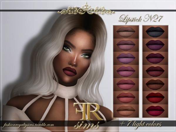  The Sims Resource: Lipstick N27 by FashionRoyaltySims