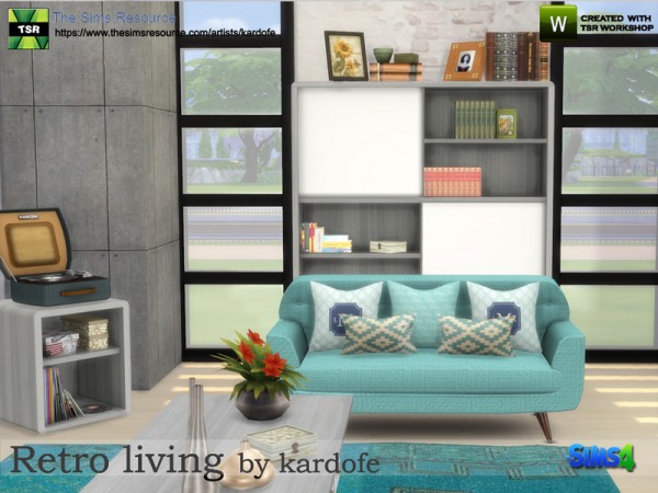 The Sims Resource: Retro living by Kardofe
