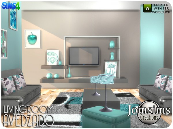  The Sims Resource: Avedzado living room by jomsims