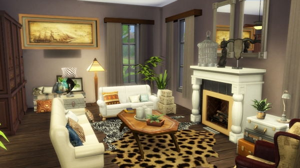 Sims Artists: Colonial style deco notebook