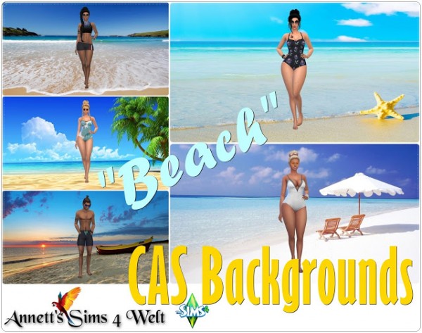  Annett`s Sims 4 Welt: CAS Backgrounds Beach