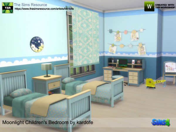  The Sims Resource: Moonlight Childrens Bedroom by Kardofe