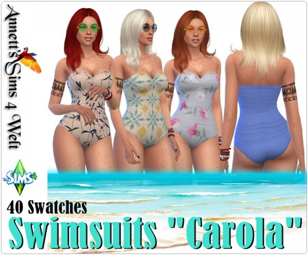  Annett`s Sims 4 Welt: Swimsuits Carola