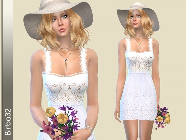  The Sims Resource: Penelope Mini Dress by Birba32