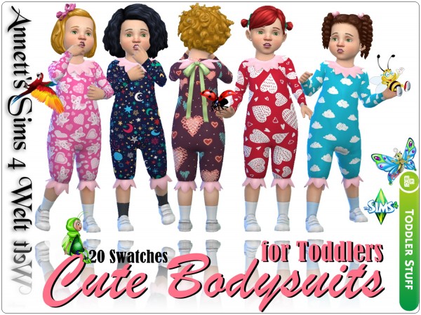  Annett`s Sims 4 Welt: Cute Bodysuits for Toddlers
