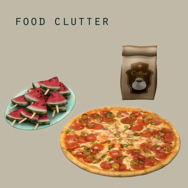  Leo 4 Sims: Food clutter