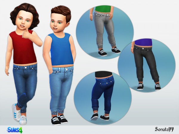  The Sims Resource: Simple jeans for toddler 20 by Sonata77