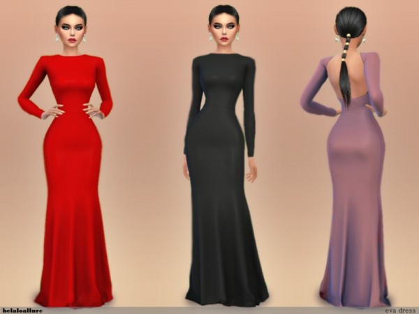  The Sims Resource: Eva dress by belal1997