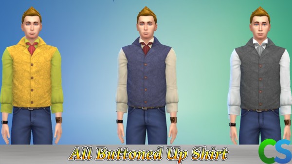  Simsworksop: Palace Of Versailles   All Buttoned Up Shirt by cepzid