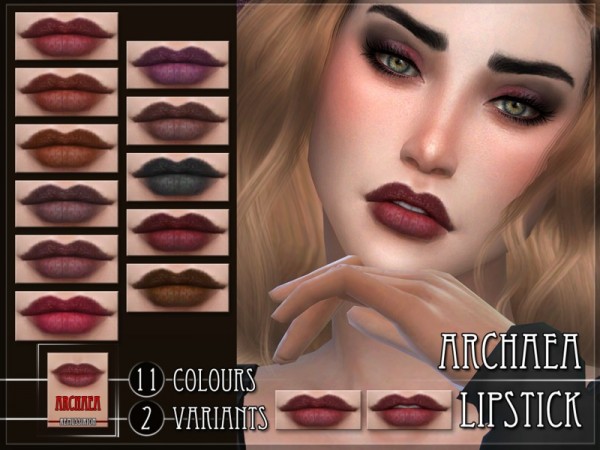  The Sims Resource: Archaea Lipstick by RemusSirion