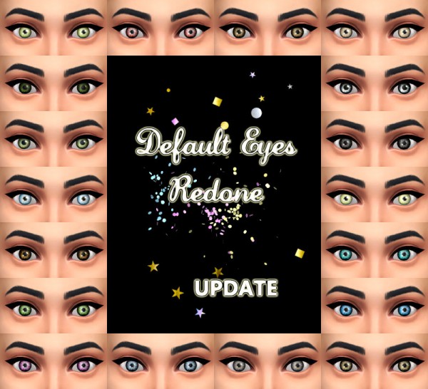  Mod The Sims: Updated default eyes 2017 by Simalicious