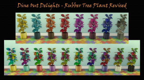  Mod The Sims: Rubber Tree Decorative Plant by Simmiller