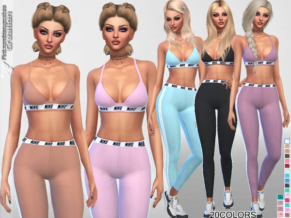  The Sims Resource: Summer Sporty Outfit by Pinkzombiecupcakes