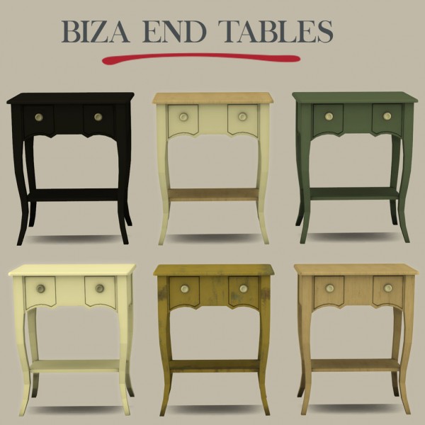 Leo 4 Sims: Biza end table