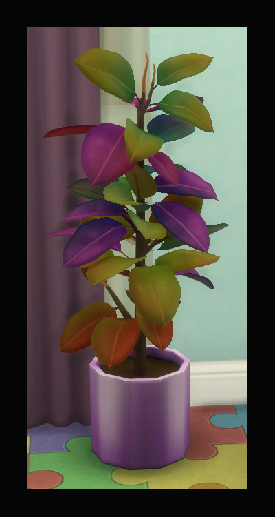  Mod The Sims: Rubber Tree Decorative Plant by Simmiller