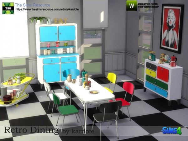  The Sims Resource: Retro Dining by kardofe
