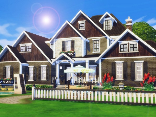  The Sims Resource: Traditional Suburban house by MychQQQ