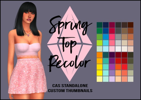  Simsworkshop: Spring Top Recolor by Sympxls
