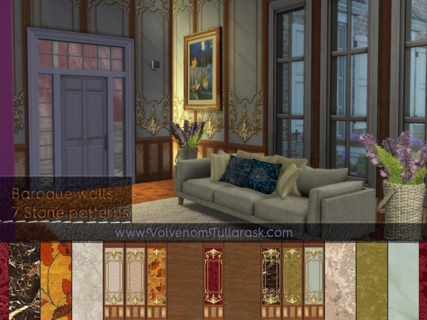  The Sims Resource: Wentworth Golden Walls part 1 by Volvenom