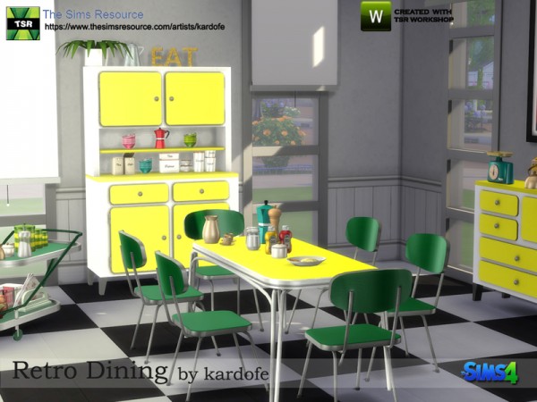  The Sims Resource: Retro Dining by kardofe