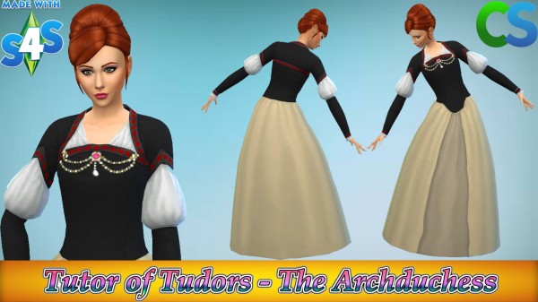  Simsworkshop: Tutor of Tudors   The Archduchess dress by cepzid