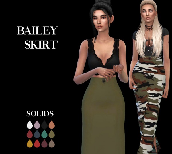 Leo 4 Sims: Bailey Skirt recolored