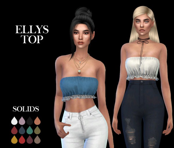  Leo 4 Sims: Ellys top recolored