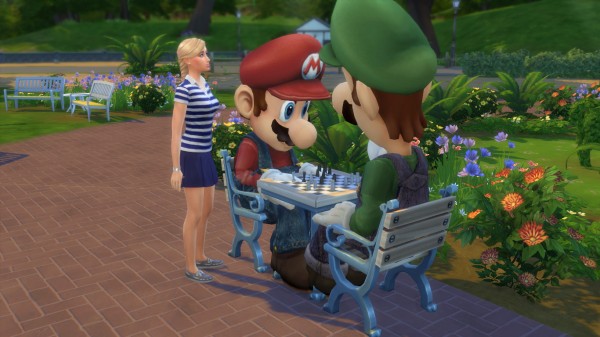  Simsworkshop: Mario Luigi Costume and Princess Peach by
