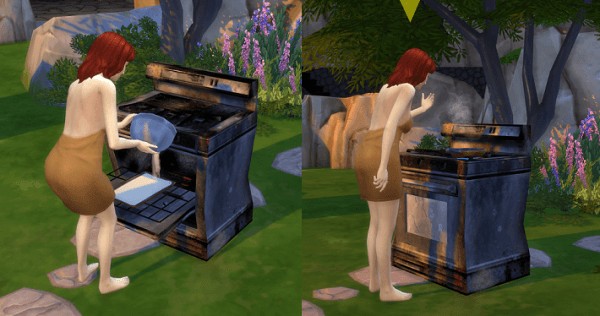  Simsworkshop: Salvage Stove from Castaway Stories by BigUglyHag