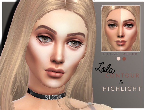  The Sims Resource: Lola Contour and Highlight by cosimetics