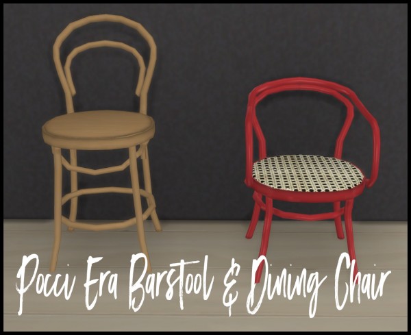  Simsworkshop: Era Barstool and Dining Chair by Sympxls