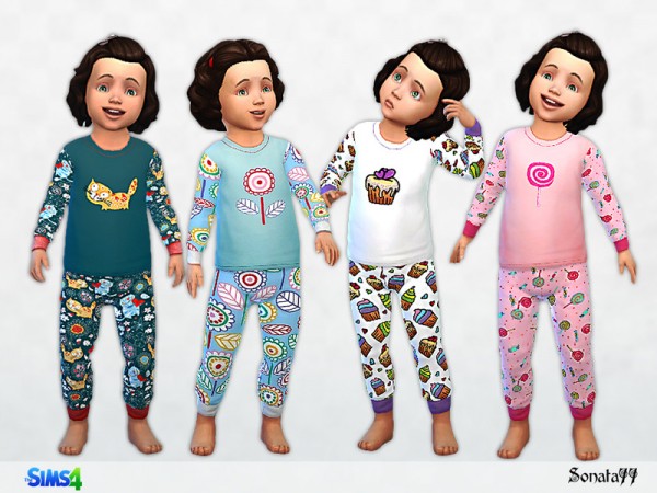  The Sims Resource: Sleepwear collection  set 02 by Sonata77