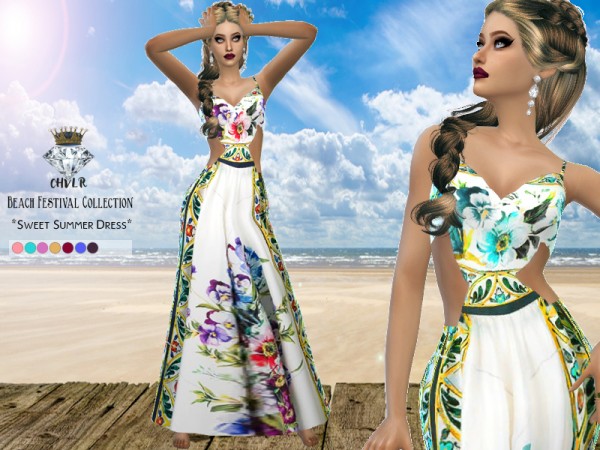  The Sims Resource: Sweet Summer Dress by MadameChvlr