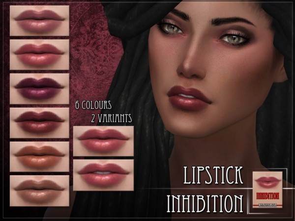  The Sims Resource: Inhibition Lipstick by Remus Sirion