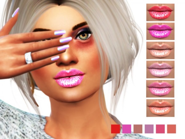  The Sims Resource: Super shiny lips by frankiexxx