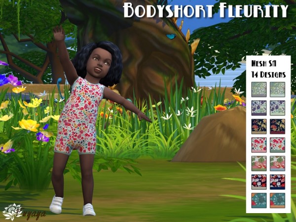 Sims Artists: Bodyshort fleurity