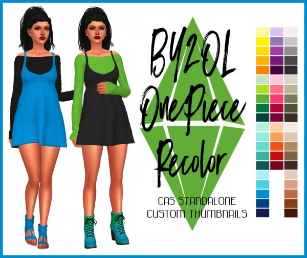  Simsworkshop: One Piece Recolored by Sympxls