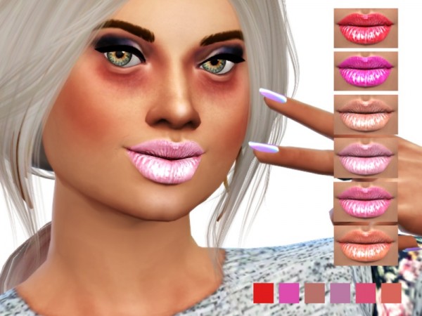  The Sims Resource: Super shiny lips by frankiexxx