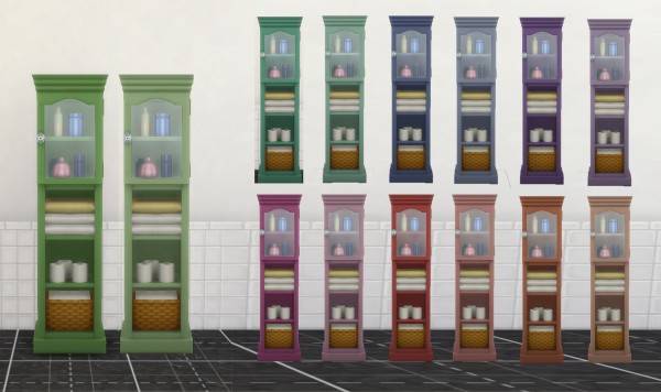  Mod The Sims: Bathroom Items Recoloured by simsessa