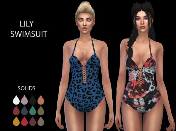  Leo 4 Sims: Lily swimsuit recolored