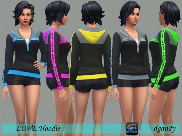  The Sims Resource: Sweatshirt Hoodie by dgandy