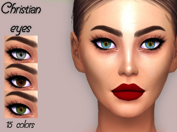  The Sims Resource: Christian eyes by Sharareh