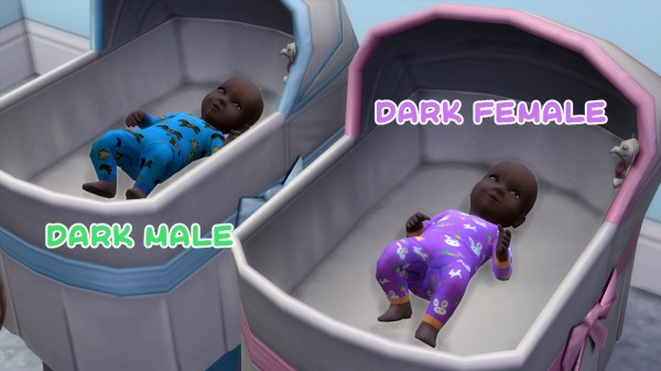  Mod The Sims: Maxis Match Newborn Baby Sleepers by 1gboman