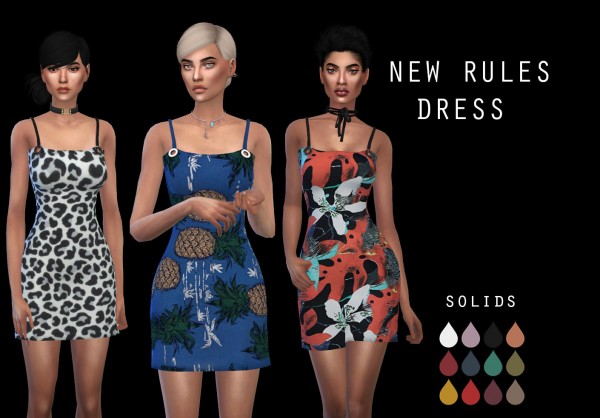  Leo 4 Sims: Newrules dress recolored
