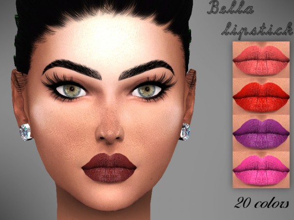  The Sims Resource: Bella lipstick by Sharareh